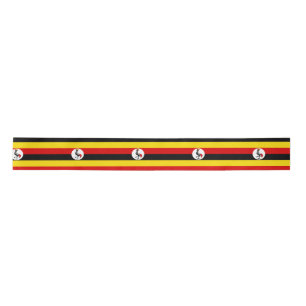 Flag of Uganda Satin Ribbon