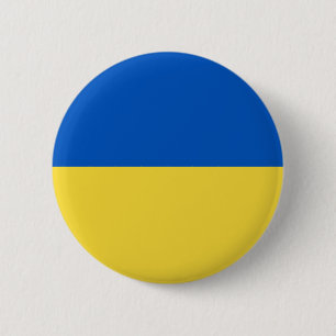 Flag of Ukraine 6 Cm Round Badge