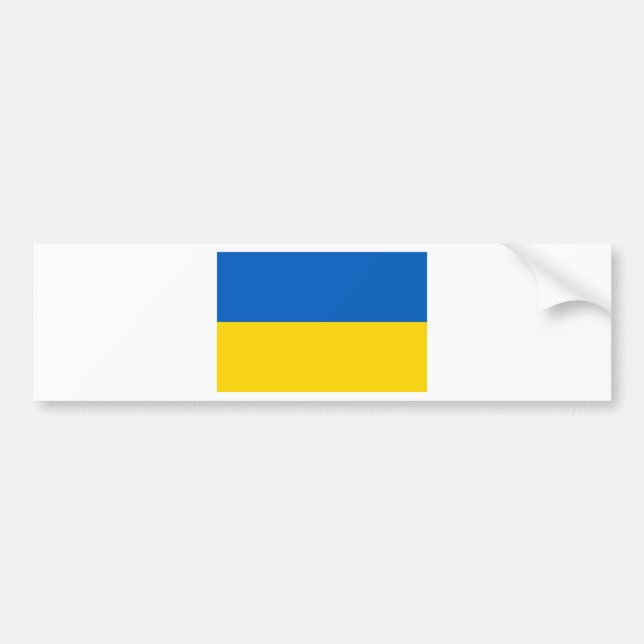 Flag of Ukraine Bumper Sticker (Front)