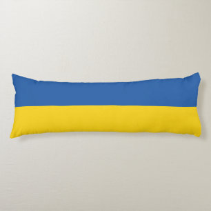Flag of Ukraine Button Body Cushion