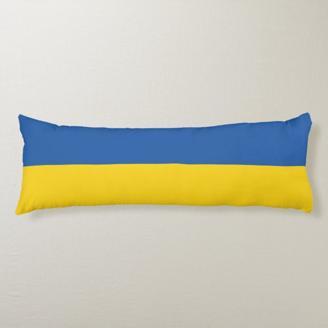 Flag of Ukraine Button Body Cushion (Front)