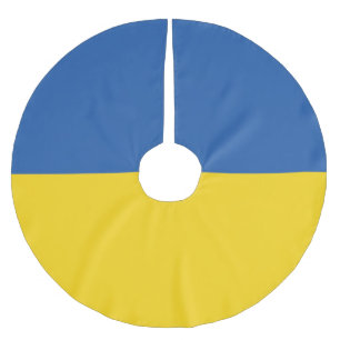 Flag of Ukraine Button Brushed Polyester Tree Skirt