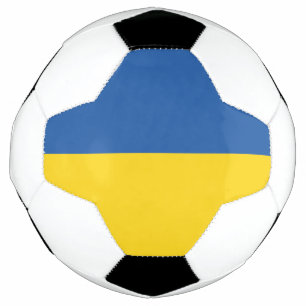 Flag of Ukraine Button Football