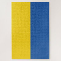 Flag of Ukraine Button Jigsaw Puzzle
