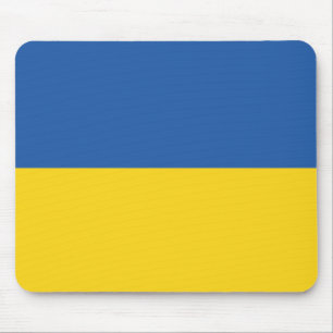 Flag of Ukraine Button Mouse Mat