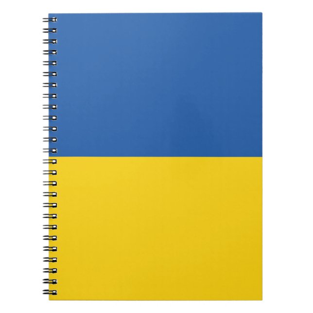 Flag of Ukraine Button Notebook (Front)