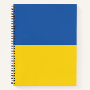 Flag of Ukraine Button Notebook