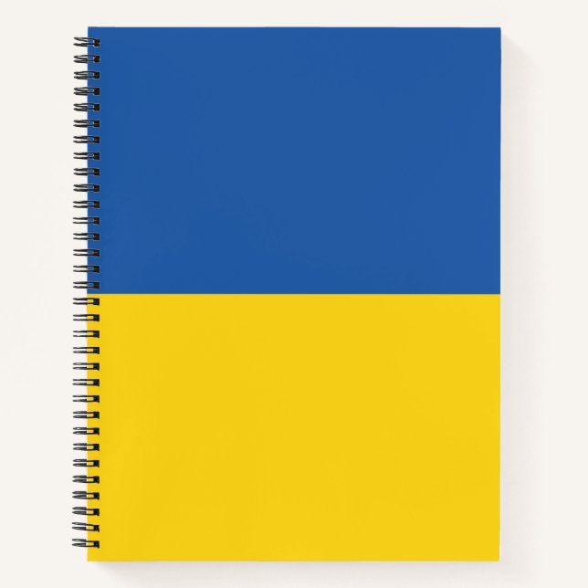 Flag of Ukraine Button Notebook (Front)