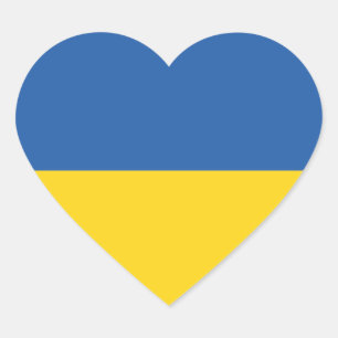 Flag of Ukraine Button Square Sticker