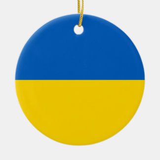 Flag of Ukraine Ceramic Tree Decoration