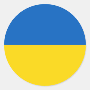 Flag of Ukraine  Classic Round Sticker