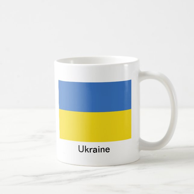 Flag of Ukraine Coffee Mug (Right)