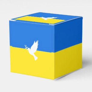 Flag of Ukraine - Dove of Peace - Freedom - Peace Favour Box