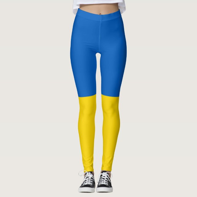 Flag of Ukraine Leggings (Front)