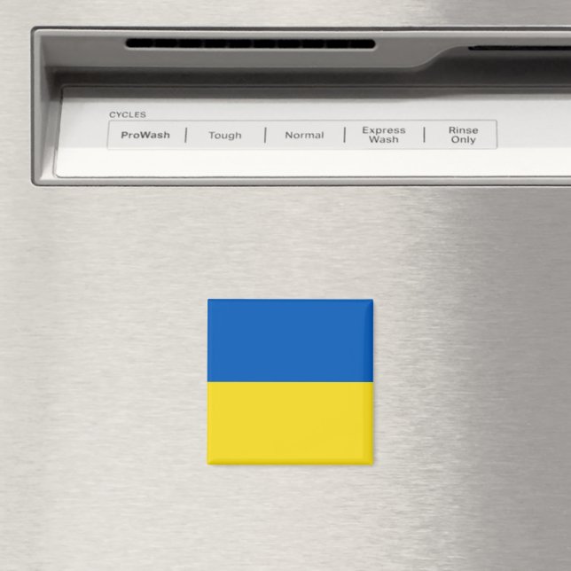 Flag of Ukraine Magnet (In Situ (Dishwasher))