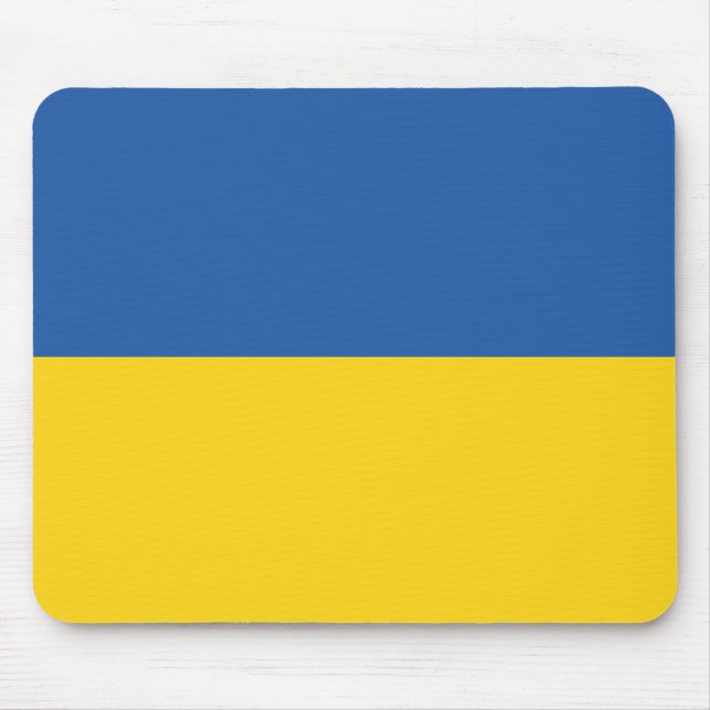 Flag of Ukraine Mouse Mat (Front)