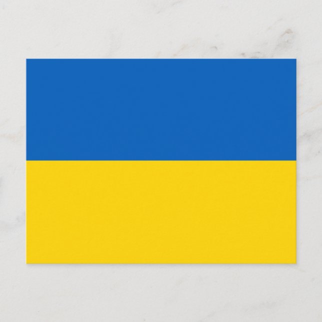 Flag of Ukraine Postcard (Front)