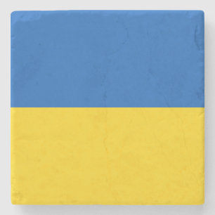 Flag of Ukraine Stone Coaster