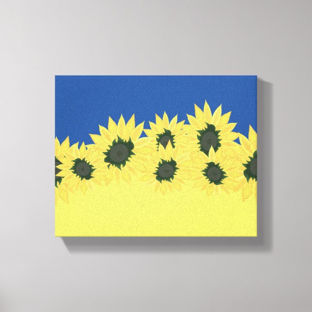 Flag of Ukraine Stretched Canvas Print (Front)