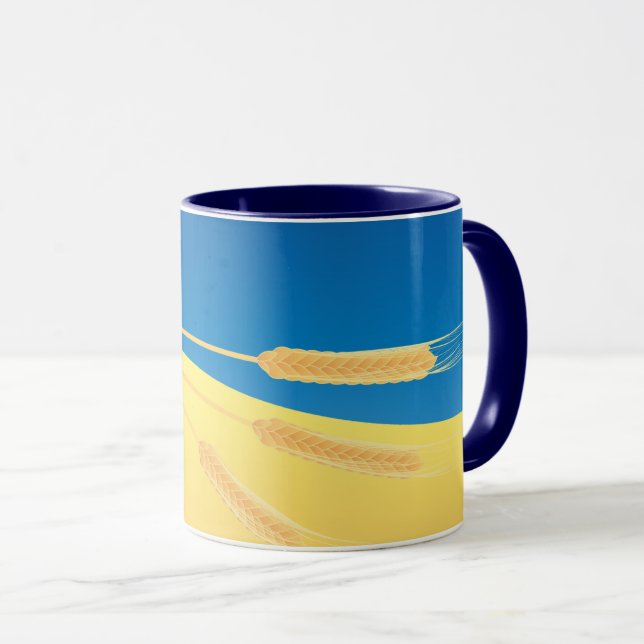 Flag of Ukraine, symbolic, Mug (Front Right)