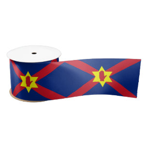 Flag of Ulster Nation (Northern Ireland) Satin Ribbon