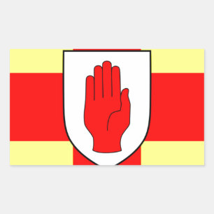 Flag of Ulster - Northern Ireland Rectangular Sticker