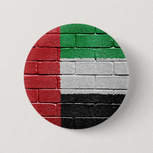 Flag of United Arab Emirates 6 Cm Round Badge