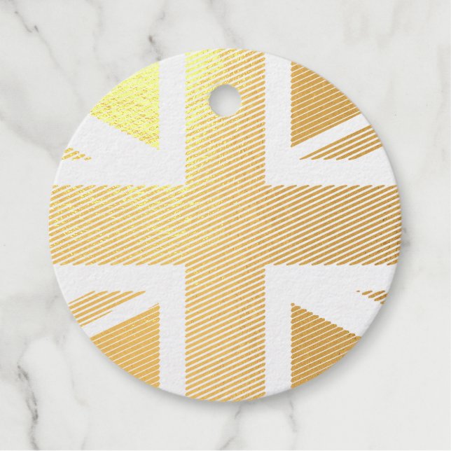 Flag of United Kingdom Favour Tags (Front)