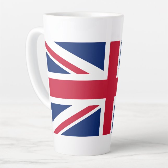 Flag of United Kingdom Latte Mug (Left Angle)