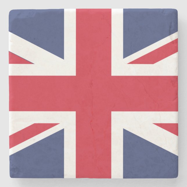Flag of United Kingdom Stone Coaster (Front)