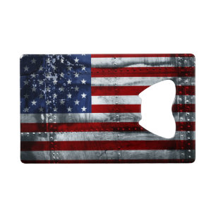 Flag of United States Credit Card Bottle Opener