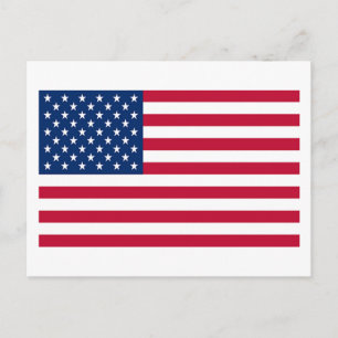 Flag of United States of America Postcard