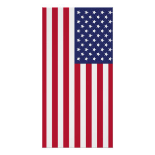 Flag of United States of America Poster