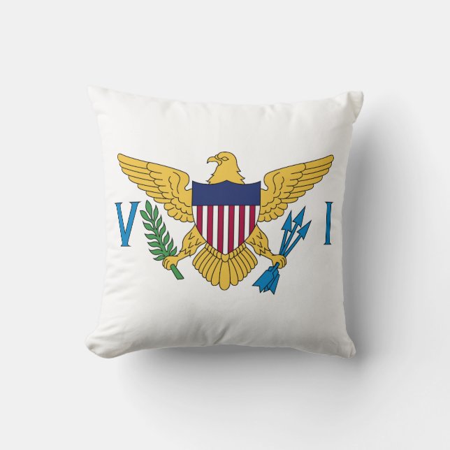 Flag of US Virgin Islands Cushion (Front)