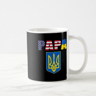 Flag Of Usa And Flag Of Ukraine Coffee Mug