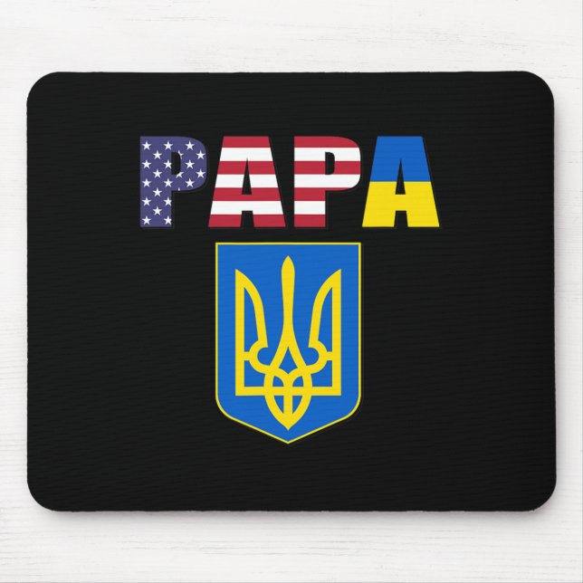 Flag Of Usa And Flag Of Ukraine  Mouse Mat (Front)