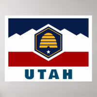 Flag of Utah (Beehive Flag)