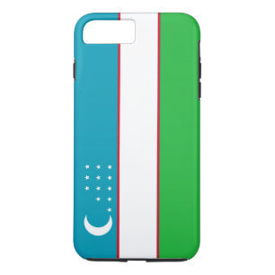 Flag of Uzbekistan iPhone 8 Plus/7 Plus Case
