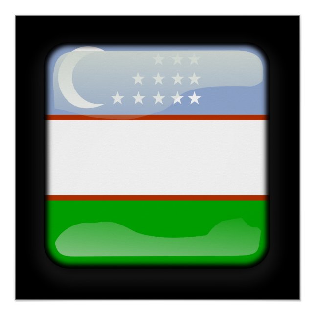 Flag of Uzbekistan Poster (Front)