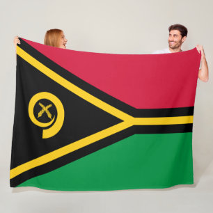 Flag of Vanuatu Fleece Blanket