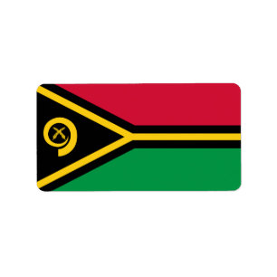 Flag of Vanuatu Labels