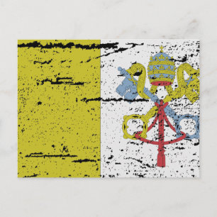 FLAG OF VATICAN CITY POSTCARD