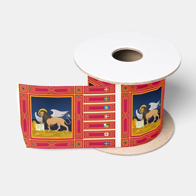 Flag of Veneto (Italy) Satin Ribbon (Spool)