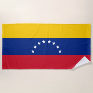 Flag of Venezuela Beach Towel