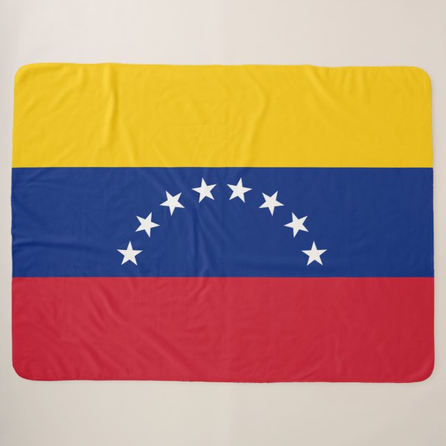 Flag of Venezuela Sherpa Blanket (Front (Horizontal))