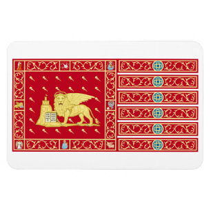 Flag of Venice, Italy (Venezia, Veneto, Italia) Magnet