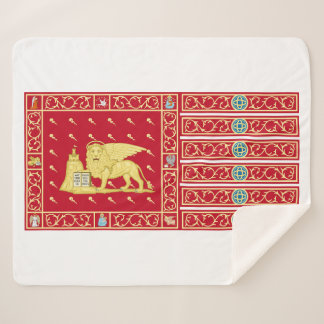 Flag of Venice, Italy (Venezia, Veneto, Italia) Sherpa Blanket