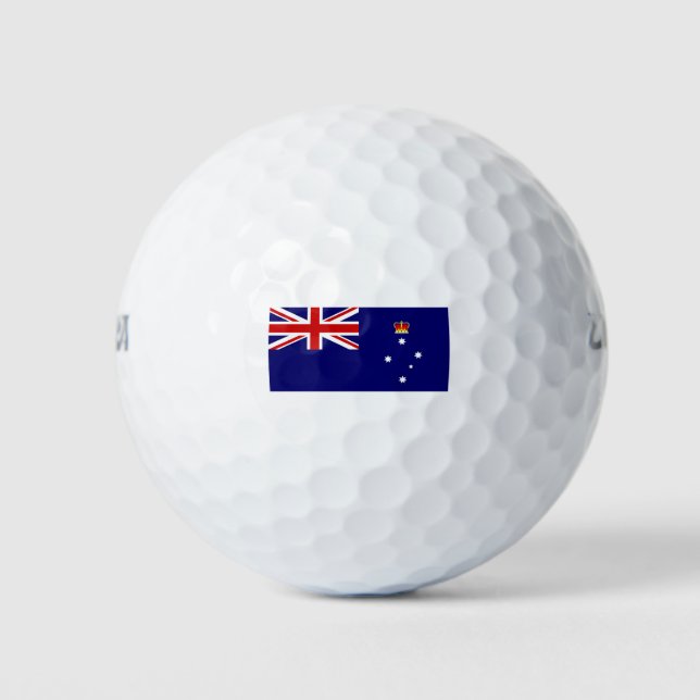 Flag of Victoria, Australia Golf Balls (Front)