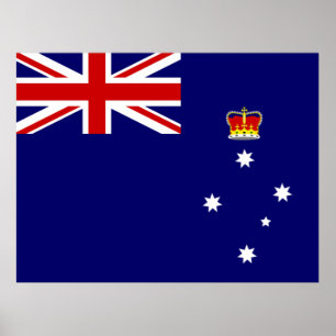 Flag of Victoria, Australia Poster