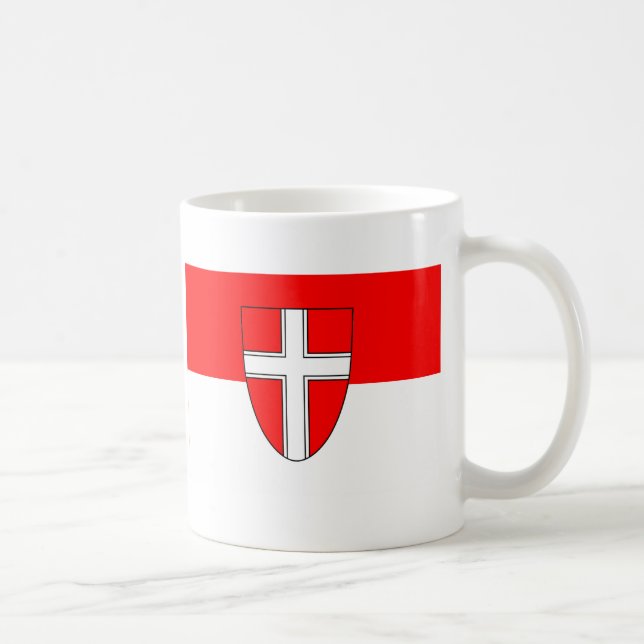 Flag of Vienna, Austria Coffee Mug (Right)